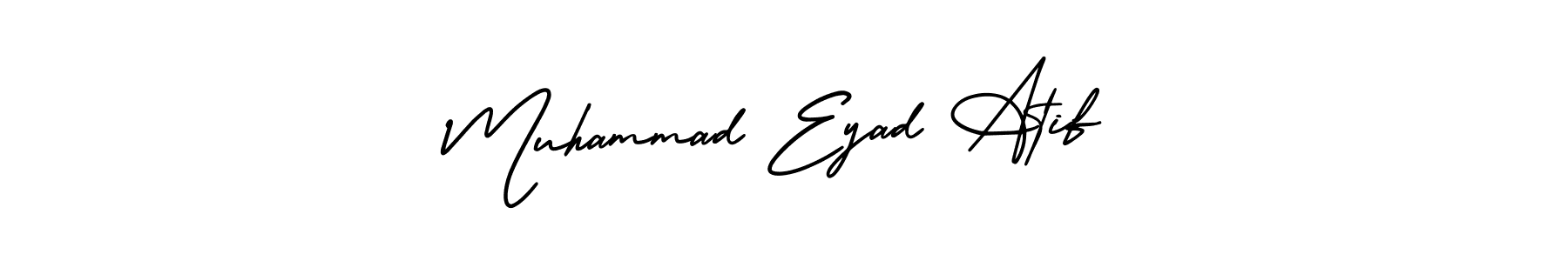Also we have Muhammad Eyad Atif name is the best signature style. Create professional handwritten signature collection using AmerikaSignatureDemo-Regular autograph style. Muhammad Eyad Atif signature style 3 images and pictures png