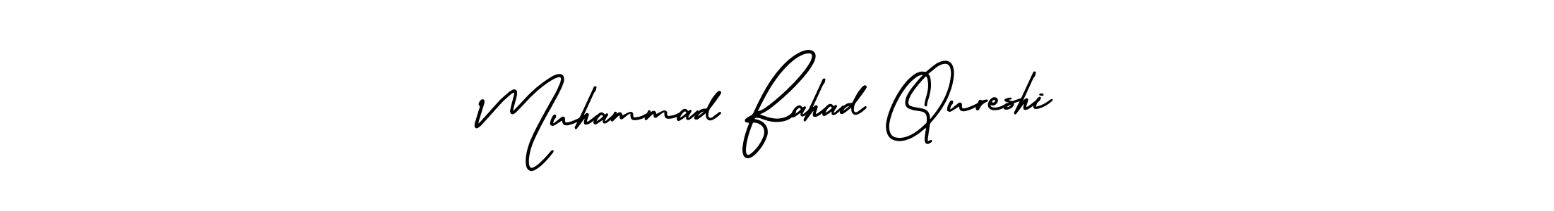 This is the best signature style for the Muhammad Fahad Qureshi name. Also you like these signature font (AmerikaSignatureDemo-Regular). Mix name signature. Muhammad Fahad Qureshi signature style 3 images and pictures png