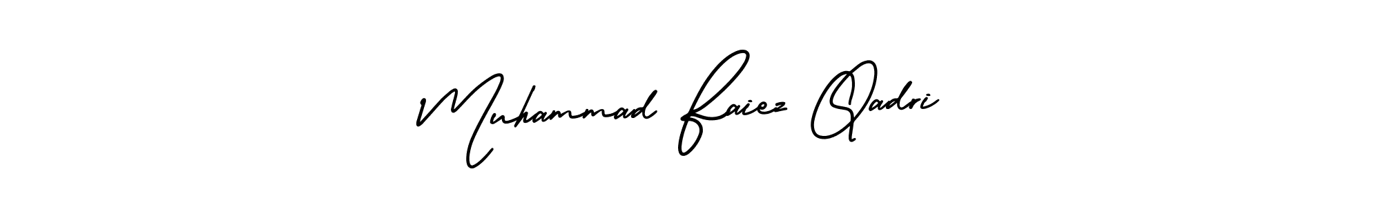 Make a beautiful signature design for name Muhammad Faiez Qadri. With this signature (AmerikaSignatureDemo-Regular) style, you can create a handwritten signature for free. Muhammad Faiez Qadri signature style 3 images and pictures png