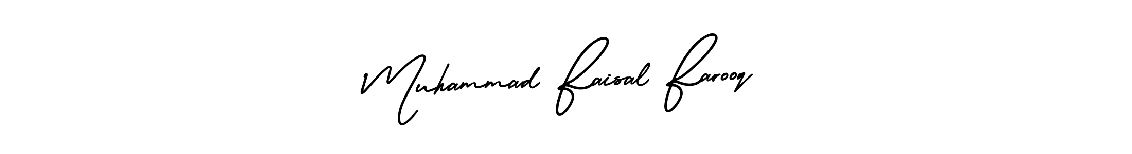 Make a beautiful signature design for name Muhammad Faisal Farooq. With this signature (AmerikaSignatureDemo-Regular) style, you can create a handwritten signature for free. Muhammad Faisal Farooq signature style 3 images and pictures png