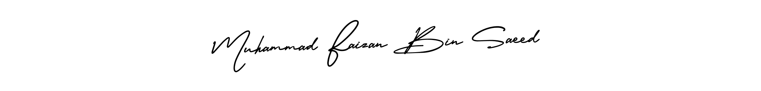 How to Draw Muhammad Faizan Bin Saeed signature style? AmerikaSignatureDemo-Regular is a latest design signature styles for name Muhammad Faizan Bin Saeed. Muhammad Faizan Bin Saeed signature style 3 images and pictures png