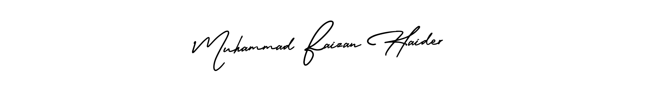 How to make Muhammad Faizan Haider signature? AmerikaSignatureDemo-Regular is a professional autograph style. Create handwritten signature for Muhammad Faizan Haider name. Muhammad Faizan Haider signature style 3 images and pictures png