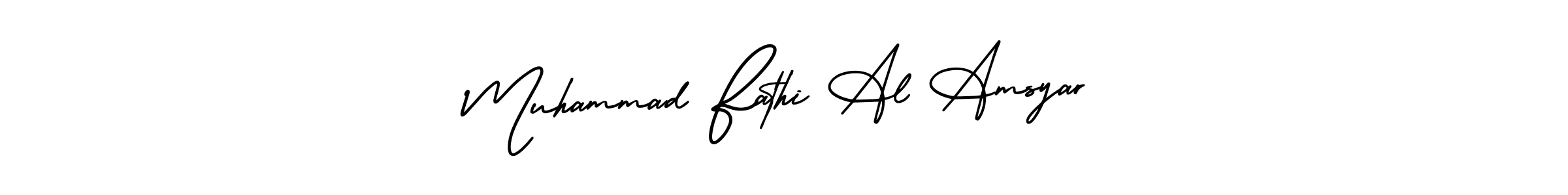 Create a beautiful signature design for name Muhammad Fathi Al Amsyar. With this signature (AmerikaSignatureDemo-Regular) fonts, you can make a handwritten signature for free. Muhammad Fathi Al Amsyar signature style 3 images and pictures png