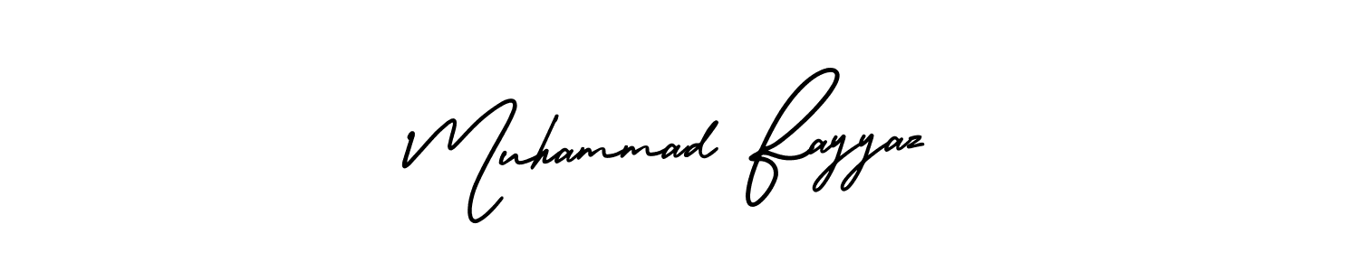 You should practise on your own different ways (AmerikaSignatureDemo-Regular) to write your name (Muhammad Fayyaz) in signature. don't let someone else do it for you. Muhammad Fayyaz signature style 3 images and pictures png