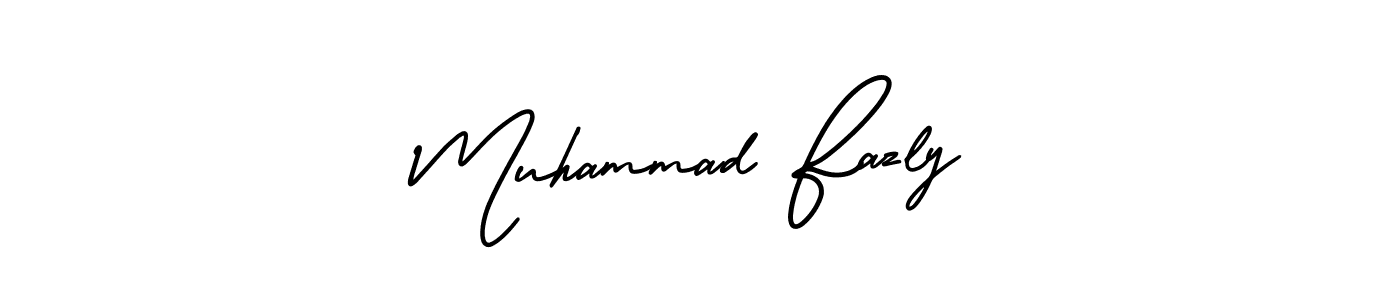 AmerikaSignatureDemo-Regular is a professional signature style that is perfect for those who want to add a touch of class to their signature. It is also a great choice for those who want to make their signature more unique. Get Muhammad Fazly name to fancy signature for free. Muhammad Fazly signature style 3 images and pictures png