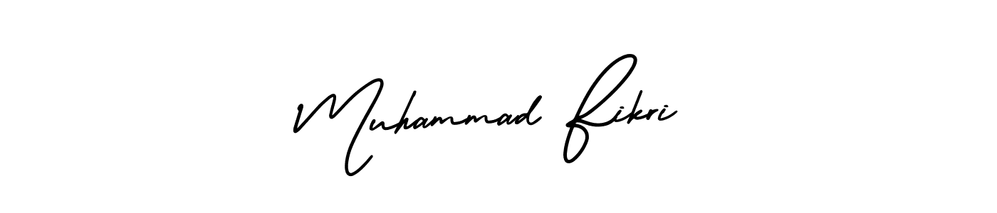 Muhammad Fikri stylish signature style. Best Handwritten Sign (AmerikaSignatureDemo-Regular) for my name. Handwritten Signature Collection Ideas for my name Muhammad Fikri. Muhammad Fikri signature style 3 images and pictures png