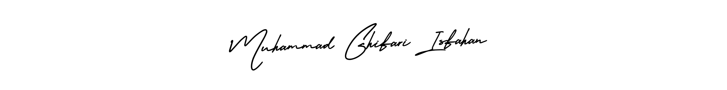 Also You can easily find your signature by using the search form. We will create Muhammad Ghifari Isfahan name handwritten signature images for you free of cost using AmerikaSignatureDemo-Regular sign style. Muhammad Ghifari Isfahan signature style 3 images and pictures png