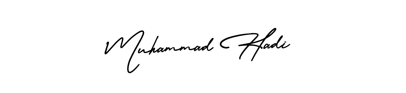 Design your own signature with our free online signature maker. With this signature software, you can create a handwritten (AmerikaSignatureDemo-Regular) signature for name Muhammad Hadi. Muhammad Hadi signature style 3 images and pictures png