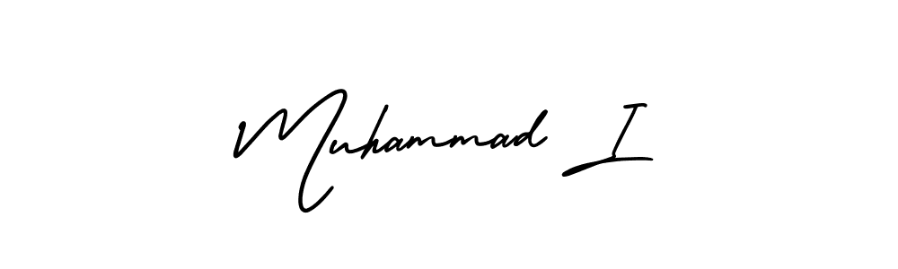 Muhammad I stylish signature style. Best Handwritten Sign (AmerikaSignatureDemo-Regular) for my name. Handwritten Signature Collection Ideas for my name Muhammad I. Muhammad I signature style 3 images and pictures png