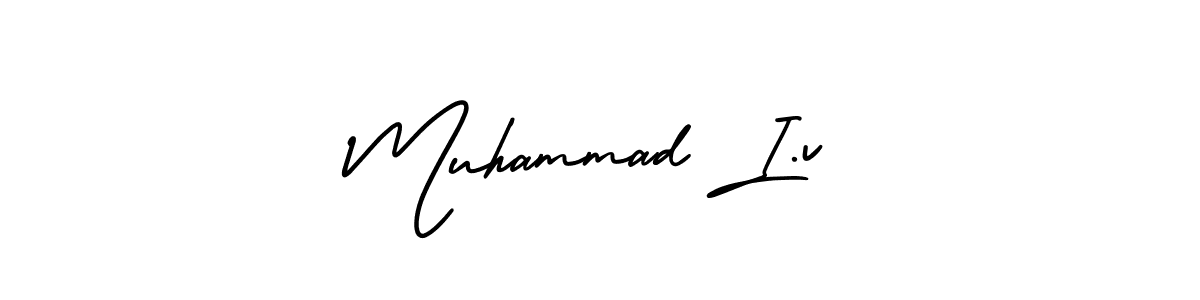 if you are searching for the best signature style for your name Muhammad I.v. so please give up your signature search. here we have designed multiple signature styles  using AmerikaSignatureDemo-Regular. Muhammad I.v signature style 3 images and pictures png