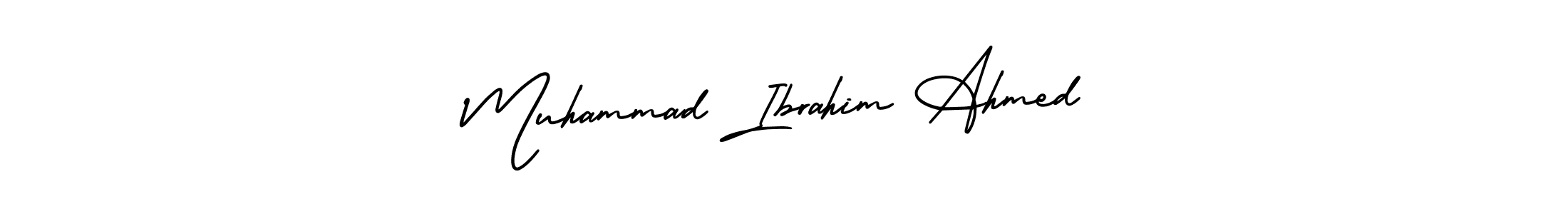 Design your own signature with our free online signature maker. With this signature software, you can create a handwritten (AmerikaSignatureDemo-Regular) signature for name Muhammad Ibrahim Ahmed. Muhammad Ibrahim Ahmed signature style 3 images and pictures png