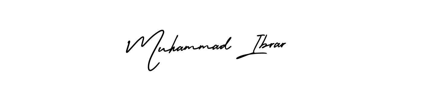 This is the best signature style for the Muhammad Ibrar name. Also you like these signature font (AmerikaSignatureDemo-Regular). Mix name signature. Muhammad Ibrar signature style 3 images and pictures png