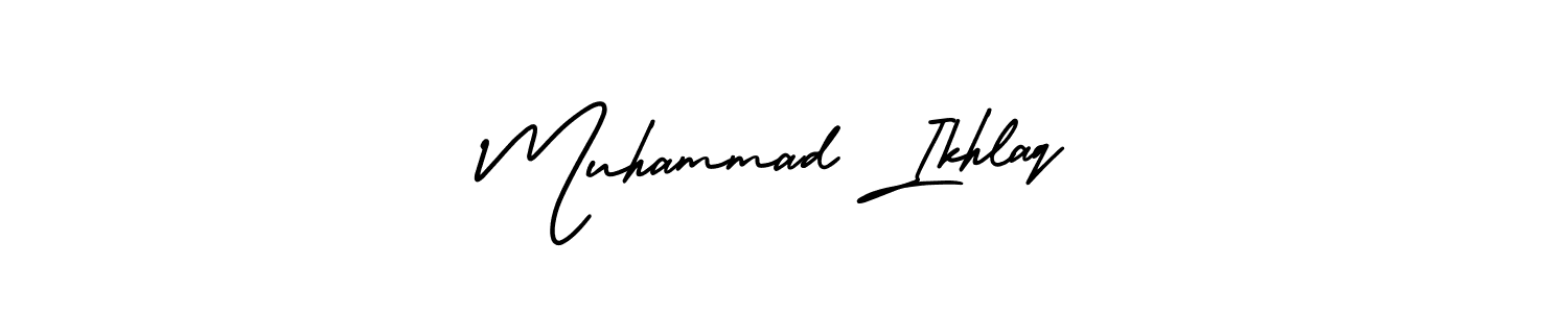 You can use this online signature creator to create a handwritten signature for the name Muhammad Ikhlaq. This is the best online autograph maker. Muhammad Ikhlaq signature style 3 images and pictures png