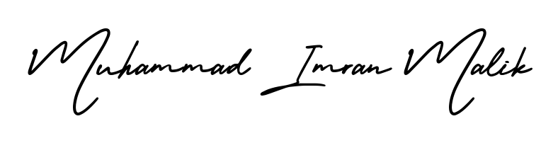 Looking for an artistic signature for Muhammad Imran Malik? The AmerikaSignatureDemo-Regular calligraphy style gives a sophisticated flow suitable for business cards and emails. Muhammad Imran Malik signature style 3 images and pictures png