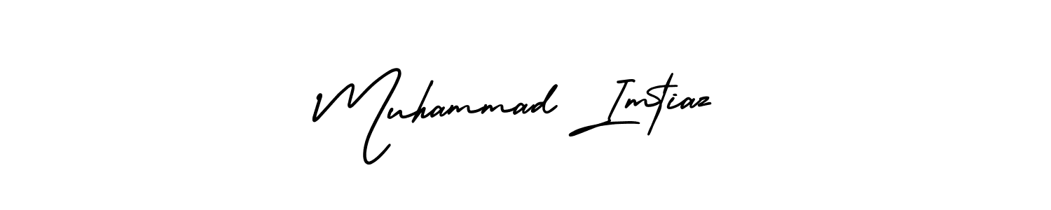 Make a beautiful signature design for name Muhammad Imtiaz. With this signature (AmerikaSignatureDemo-Regular) style, you can create a handwritten signature for free. Muhammad Imtiaz signature style 3 images and pictures png