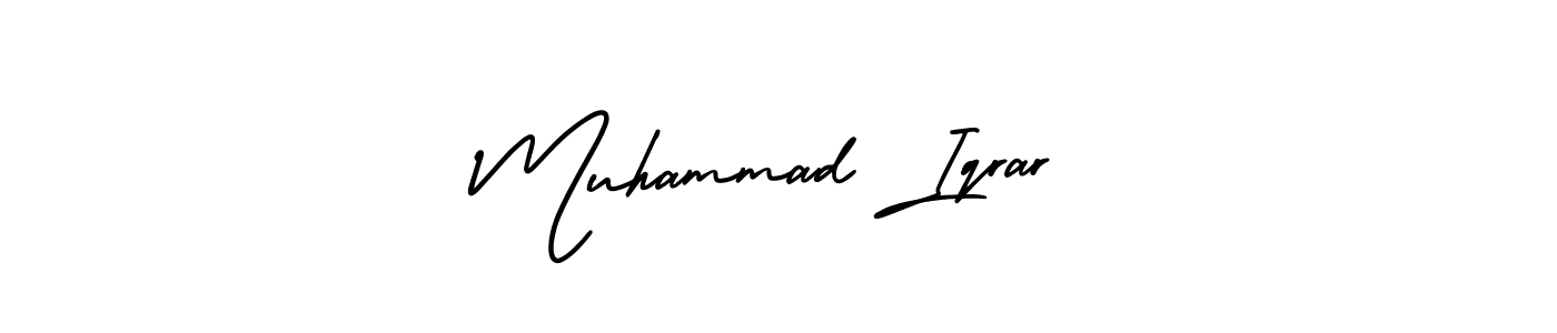 How to make Muhammad Iqrar signature? AmerikaSignatureDemo-Regular is a professional autograph style. Create handwritten signature for Muhammad Iqrar name. Muhammad Iqrar signature style 3 images and pictures png