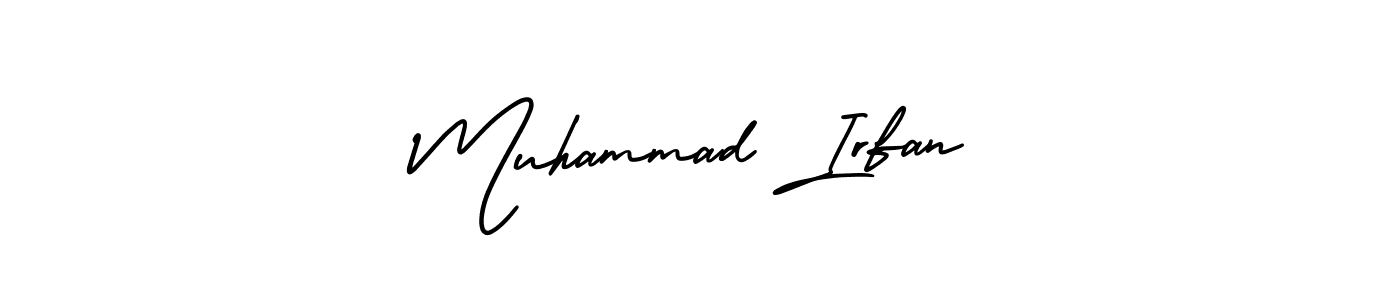 How to make Muhammad Irfan signature? AmerikaSignatureDemo-Regular is a professional autograph style. Create handwritten signature for Muhammad Irfan name. Muhammad Irfan signature style 3 images and pictures png