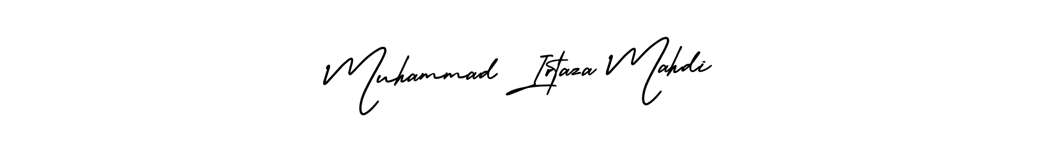 if you are searching for the best signature style for your name Muhammad Irtaza Mahdi. so please give up your signature search. here we have designed multiple signature styles  using AmerikaSignatureDemo-Regular. Muhammad Irtaza Mahdi signature style 3 images and pictures png