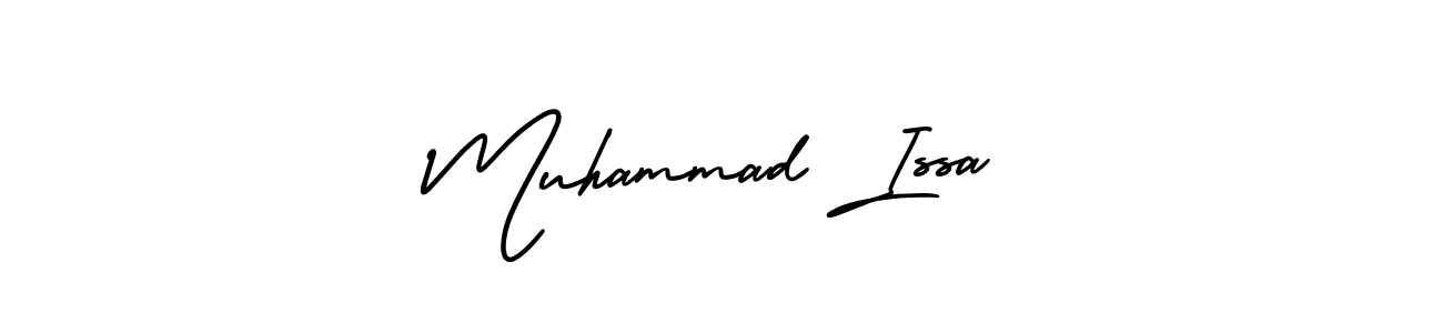 Also You can easily find your signature by using the search form. We will create Muhammad Issa name handwritten signature images for you free of cost using AmerikaSignatureDemo-Regular sign style. Muhammad Issa signature style 3 images and pictures png