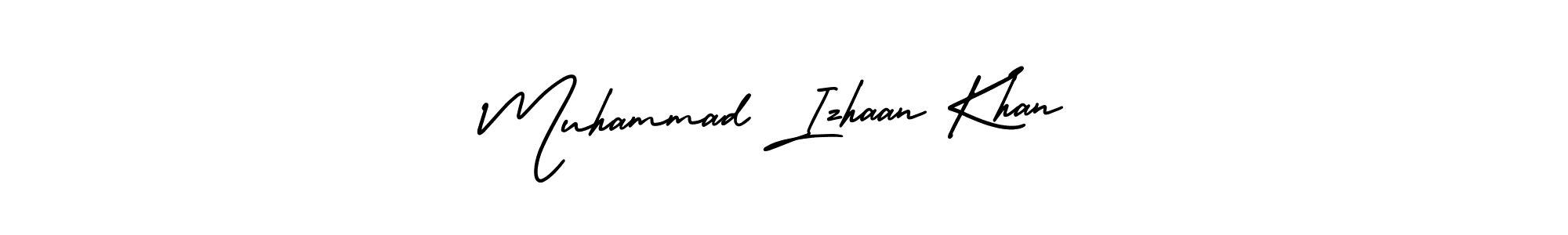 How to make Muhammad Izhaan Khan name signature. Use AmerikaSignatureDemo-Regular style for creating short signs online. This is the latest handwritten sign. Muhammad Izhaan Khan signature style 3 images and pictures png