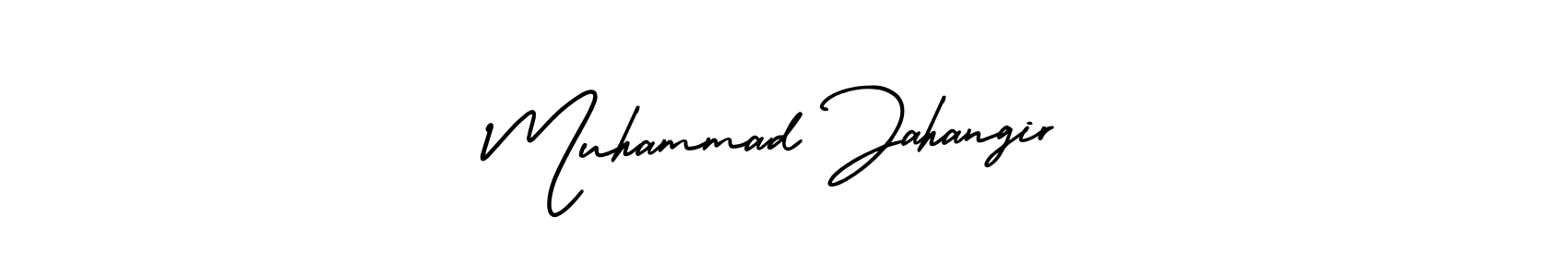 It looks lik you need a new signature style for name Muhammad Jahangir. Design unique handwritten (AmerikaSignatureDemo-Regular) signature with our free signature maker in just a few clicks. Muhammad Jahangir signature style 3 images and pictures png