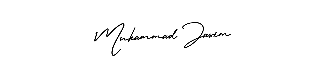You should practise on your own different ways (AmerikaSignatureDemo-Regular) to write your name (Muhammad Jasim) in signature. don't let someone else do it for you. Muhammad Jasim signature style 3 images and pictures png