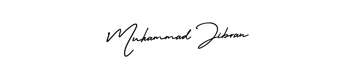 Design your own signature with our free online signature maker. With this signature software, you can create a handwritten (AmerikaSignatureDemo-Regular) signature for name Muhammad Jibran. Muhammad Jibran signature style 3 images and pictures png