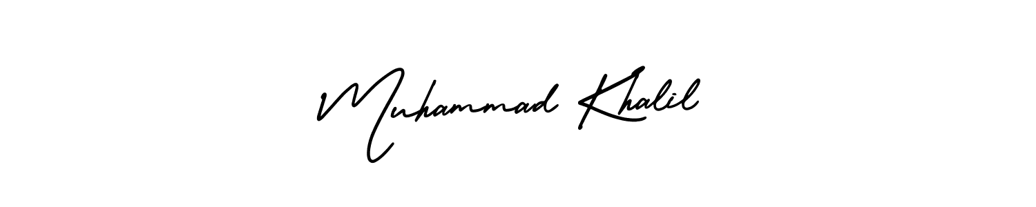 This is the best signature style for the Muhammad Khalil name. Also you like these signature font (AmerikaSignatureDemo-Regular). Mix name signature. Muhammad Khalil signature style 3 images and pictures png
