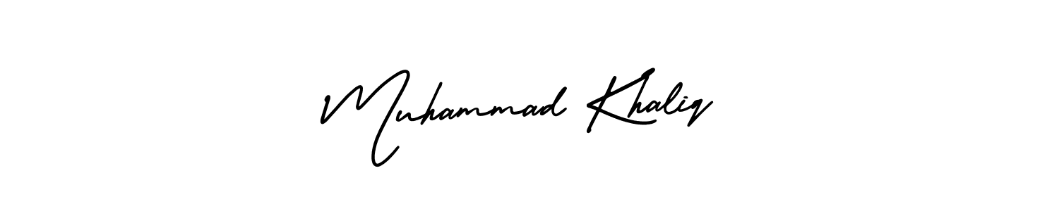 You can use this online signature creator to create a handwritten signature for the name Muhammad Khaliq. This is the best online autograph maker. Muhammad Khaliq signature style 3 images and pictures png