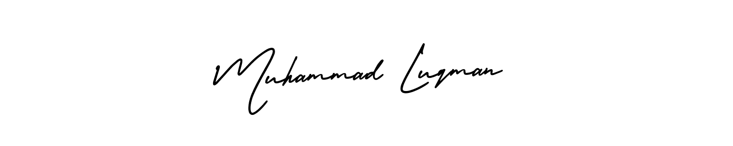 Best and Professional Signature Style for Muhammad Luqman. AmerikaSignatureDemo-Regular Best Signature Style Collection. Muhammad Luqman signature style 3 images and pictures png