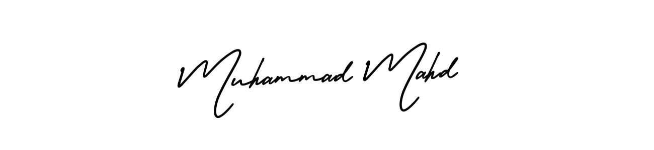 It looks lik you need a new signature style for name Muhammad Mahd. Design unique handwritten (AmerikaSignatureDemo-Regular) signature with our free signature maker in just a few clicks. Muhammad Mahd signature style 3 images and pictures png