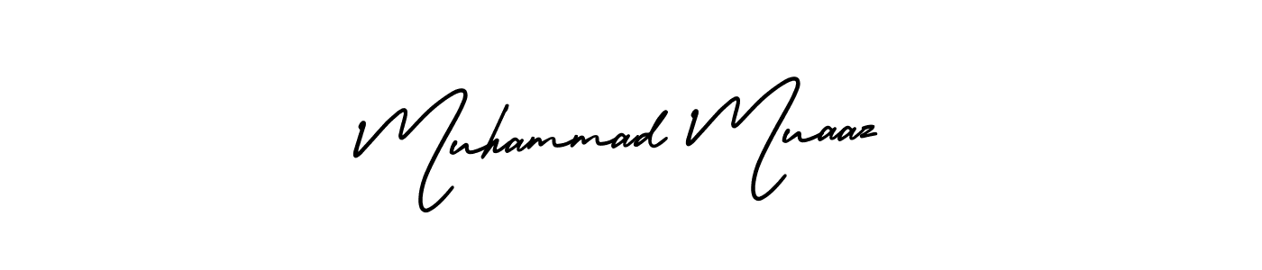 Make a short Muhammad Muaaz signature style. Manage your documents anywhere anytime using AmerikaSignatureDemo-Regular. Create and add eSignatures, submit forms, share and send files easily. Muhammad Muaaz signature style 3 images and pictures png