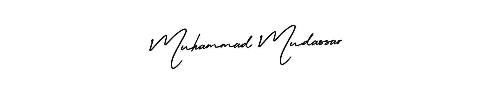 Create a beautiful signature design for name Muhammad Mudassar. With this signature (AmerikaSignatureDemo-Regular) fonts, you can make a handwritten signature for free. Muhammad Mudassar signature style 3 images and pictures png