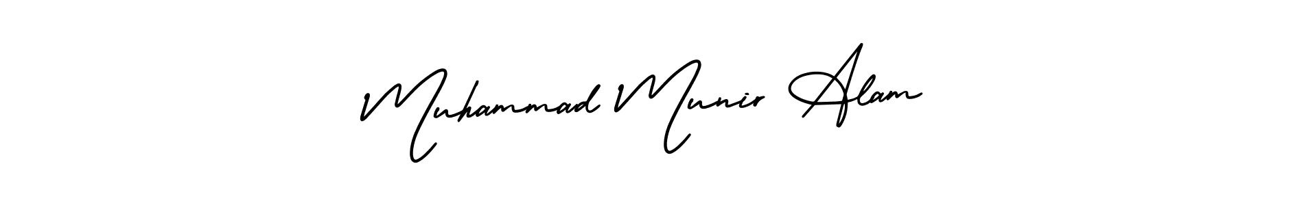 Make a beautiful signature design for name Muhammad Munir Alam. With this signature (AmerikaSignatureDemo-Regular) style, you can create a handwritten signature for free. Muhammad Munir Alam signature style 3 images and pictures png