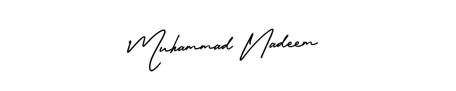 Also we have Muhammad Nadeem name is the best signature style. Create professional handwritten signature collection using AmerikaSignatureDemo-Regular autograph style. Muhammad Nadeem signature style 3 images and pictures png