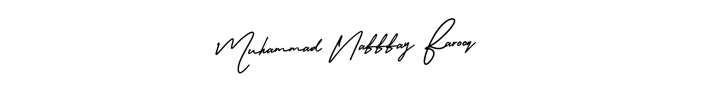 Make a beautiful signature design for name Muhammad Nafffay Farooq. With this signature (AmerikaSignatureDemo-Regular) style, you can create a handwritten signature for free. Muhammad Nafffay Farooq signature style 3 images and pictures png