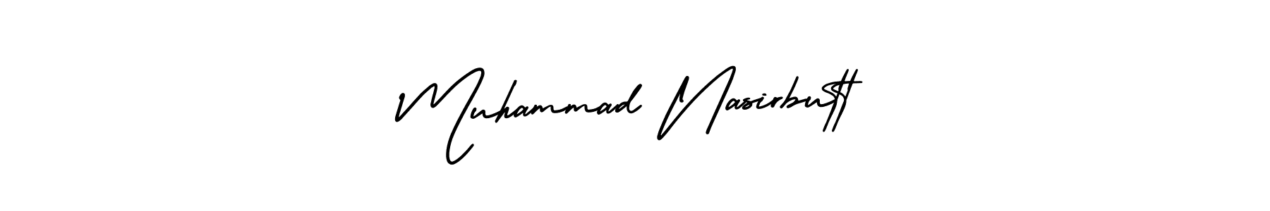 Also You can easily find your signature by using the search form. We will create Muhammad Nasirbutt name handwritten signature images for you free of cost using AmerikaSignatureDemo-Regular sign style. Muhammad Nasirbutt signature style 3 images and pictures png
