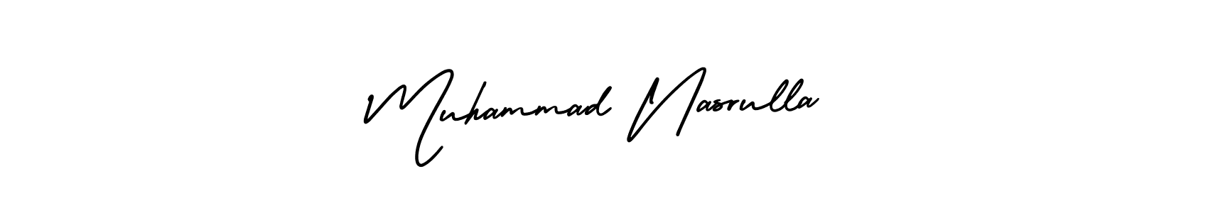 Make a beautiful signature design for name Muhammad Nasrulla. Use this online signature maker to create a handwritten signature for free. Muhammad Nasrulla signature style 3 images and pictures png