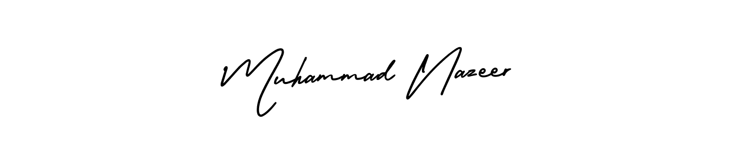 Design your own signature with our free online signature maker. With this signature software, you can create a handwritten (AmerikaSignatureDemo-Regular) signature for name Muhammad Nazeer. Muhammad Nazeer signature style 3 images and pictures png