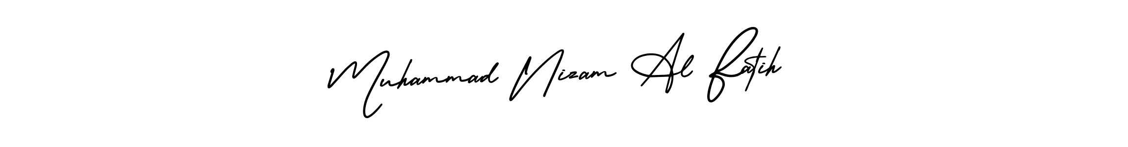 if you are searching for the best signature style for your name Muhammad Nizam Al Fatih. so please give up your signature search. here we have designed multiple signature styles  using AmerikaSignatureDemo-Regular. Muhammad Nizam Al Fatih signature style 3 images and pictures png