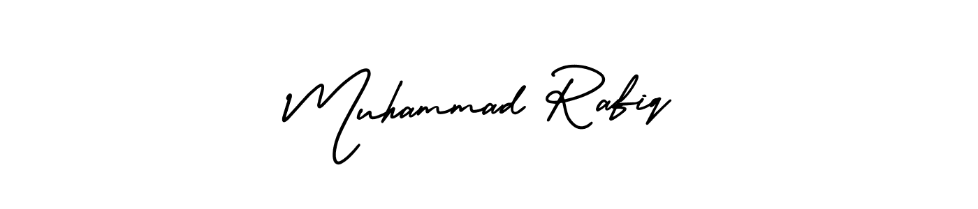 You can use this online signature creator to create a handwritten signature for the name Muhammad Rafiq. This is the best online autograph maker. Muhammad Rafiq signature style 3 images and pictures png