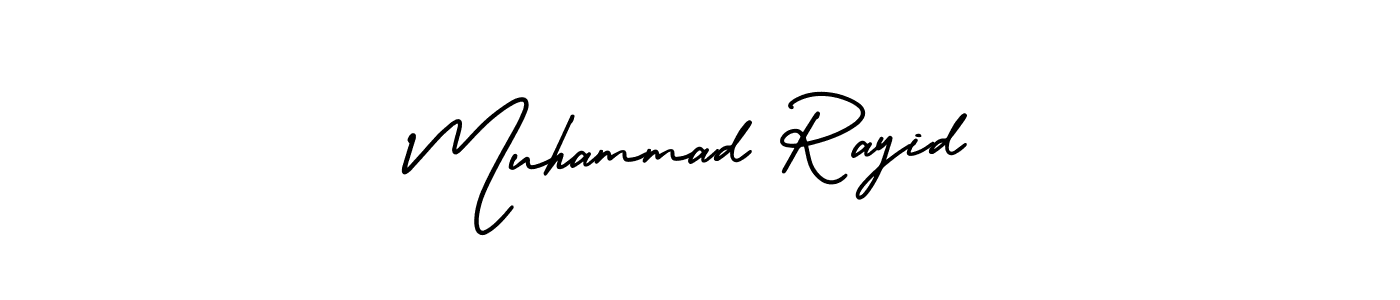 How to make Muhammad Rayid signature? AmerikaSignatureDemo-Regular is a professional autograph style. Create handwritten signature for Muhammad Rayid name. Muhammad Rayid signature style 3 images and pictures png