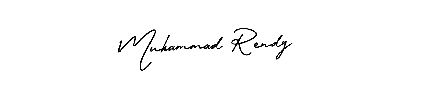 Muhammad Rendy stylish signature style. Best Handwritten Sign (AmerikaSignatureDemo-Regular) for my name. Handwritten Signature Collection Ideas for my name Muhammad Rendy. Muhammad Rendy signature style 3 images and pictures png