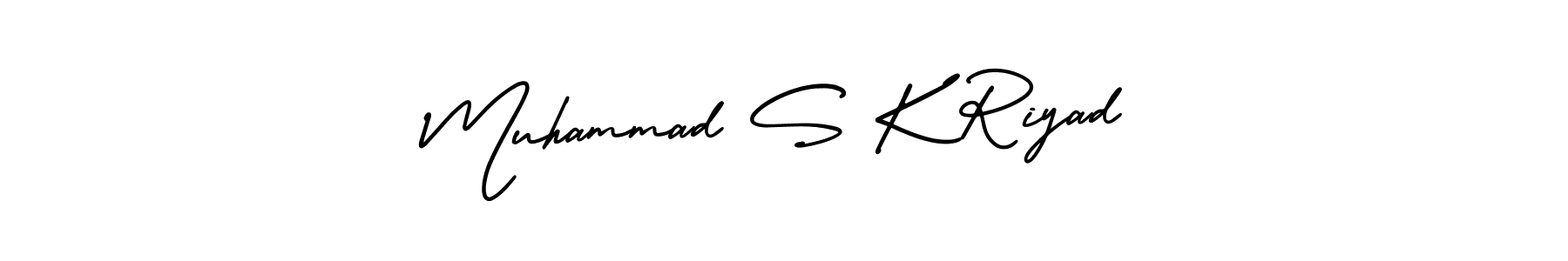 Make a short Muhammad S K Riyad signature style. Manage your documents anywhere anytime using AmerikaSignatureDemo-Regular. Create and add eSignatures, submit forms, share and send files easily. Muhammad S K Riyad signature style 3 images and pictures png