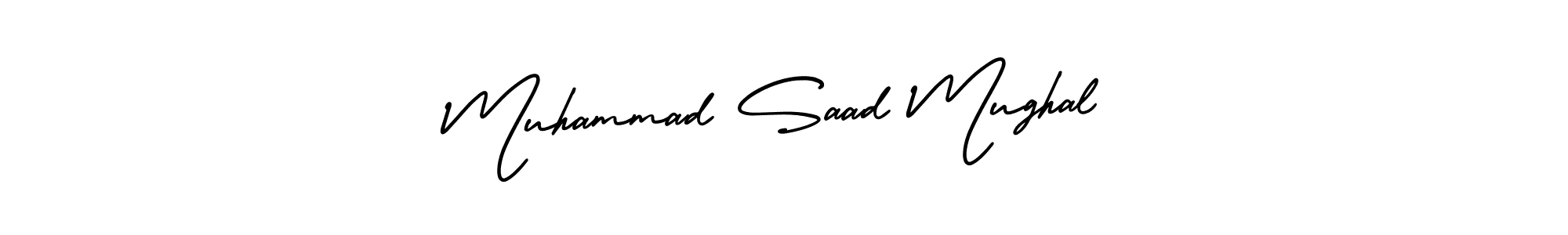 Muhammad Saad Mughal stylish signature style. Best Handwritten Sign (AmerikaSignatureDemo-Regular) for my name. Handwritten Signature Collection Ideas for my name Muhammad Saad Mughal. Muhammad Saad Mughal signature style 3 images and pictures png