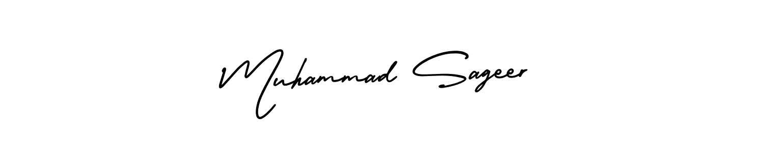 Make a short Muhammad Sageer signature style. Manage your documents anywhere anytime using AmerikaSignatureDemo-Regular. Create and add eSignatures, submit forms, share and send files easily. Muhammad Sageer signature style 3 images and pictures png