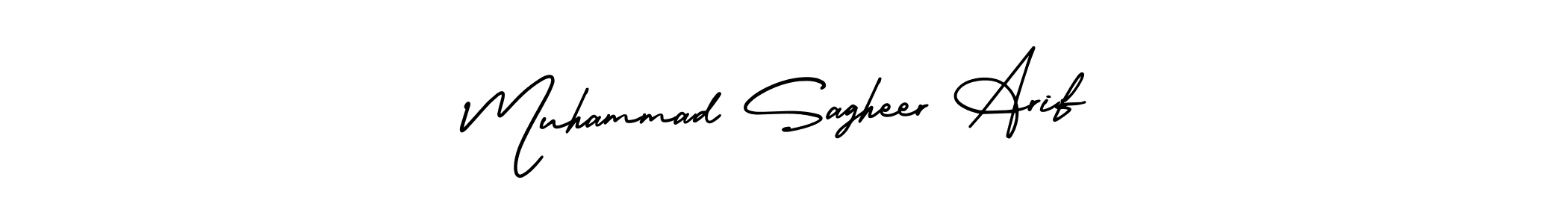 if you are searching for the best signature style for your name Muhammad Sagheer Arif. so please give up your signature search. here we have designed multiple signature styles  using AmerikaSignatureDemo-Regular. Muhammad Sagheer Arif signature style 3 images and pictures png