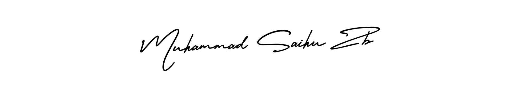 Make a short Muhammad Saihu Zb signature style. Manage your documents anywhere anytime using AmerikaSignatureDemo-Regular. Create and add eSignatures, submit forms, share and send files easily. Muhammad Saihu Zb signature style 3 images and pictures png