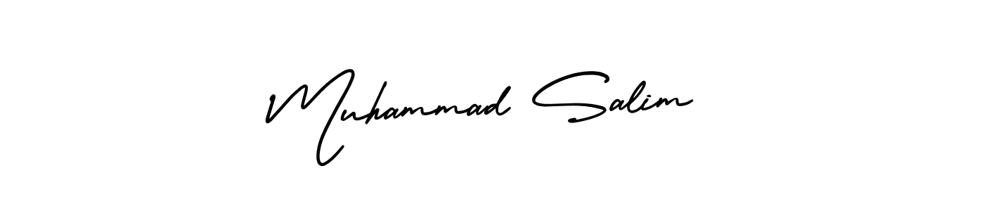 Design your own signature with our free online signature maker. With this signature software, you can create a handwritten (AmerikaSignatureDemo-Regular) signature for name Muhammad Salim. Muhammad Salim signature style 3 images and pictures png