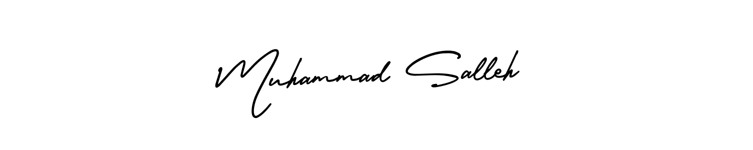 How to make Muhammad Salleh signature? AmerikaSignatureDemo-Regular is a professional autograph style. Create handwritten signature for Muhammad Salleh name. Muhammad Salleh signature style 3 images and pictures png